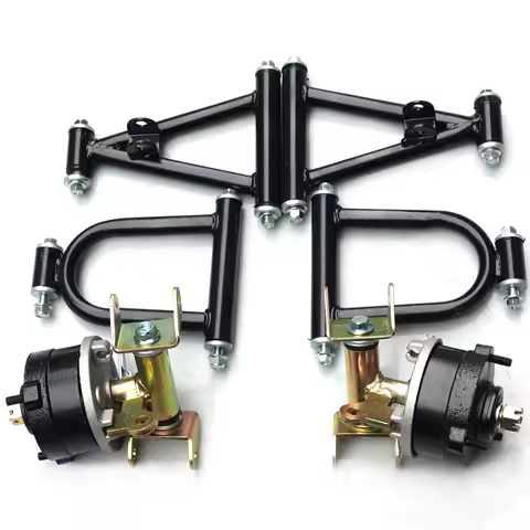 Go Kart Karting Four Wheel Spindles Knuckles ATV Front Suspension Shock Absorbers Swingarms With 78mm Wheel Flange Sitting