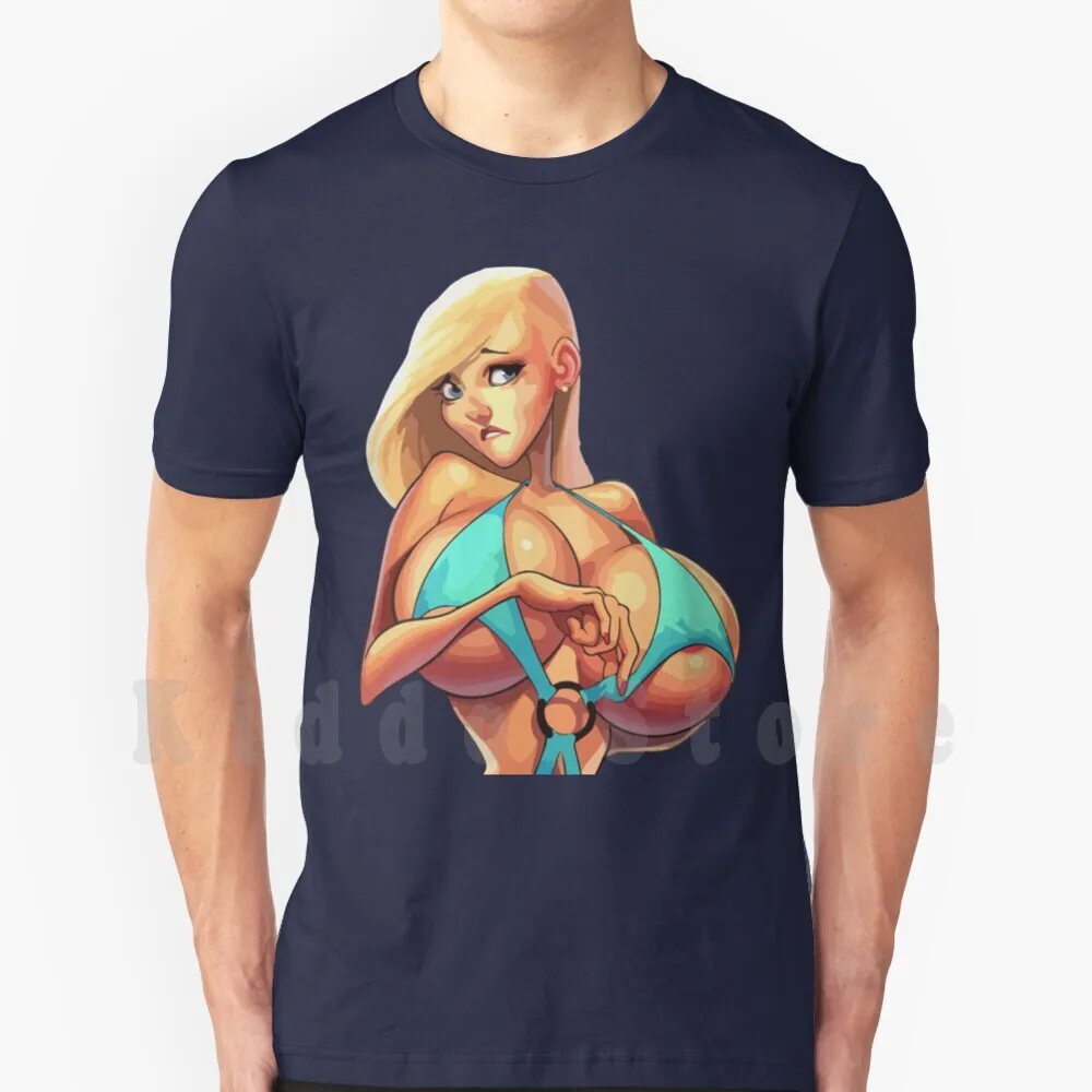 Sexy Teen Girl Curvy Beautiful Body Stunning Pretty Hottie Large Breasts T Shirt Print For Men Cotton New Cool Tee Sexy Girls