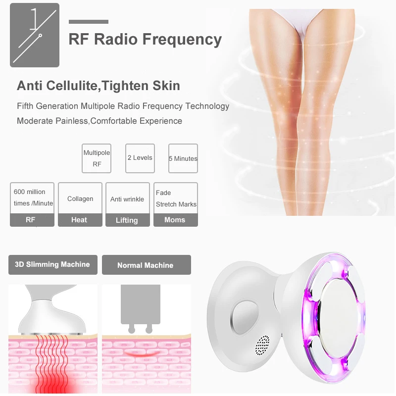 RF ultrasuoni cavitazione massaggiatore dimagrante bruciagrassi anticellulite radiofrequenza Lifting ad ultrasuoni macchina di bellezza