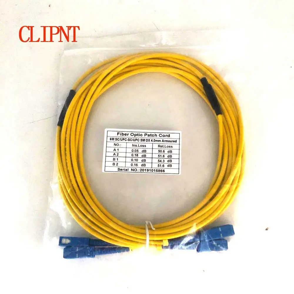 Бронированный волоконно-оптический кабель SC оптические кабели для передачи данных двухъядерный квадратная головка для принтера Galaxy hoson