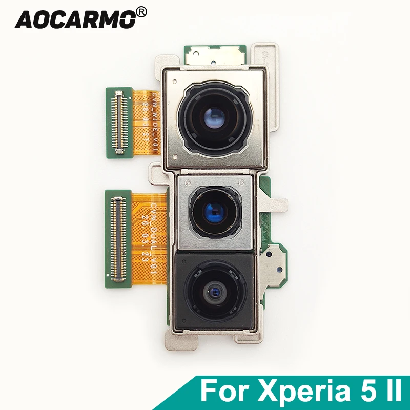 

Aocarmo для SONY Xperia 5 II/X5ii SO-52A SOG02 три задних модуля основной камеры, гибкий кабель