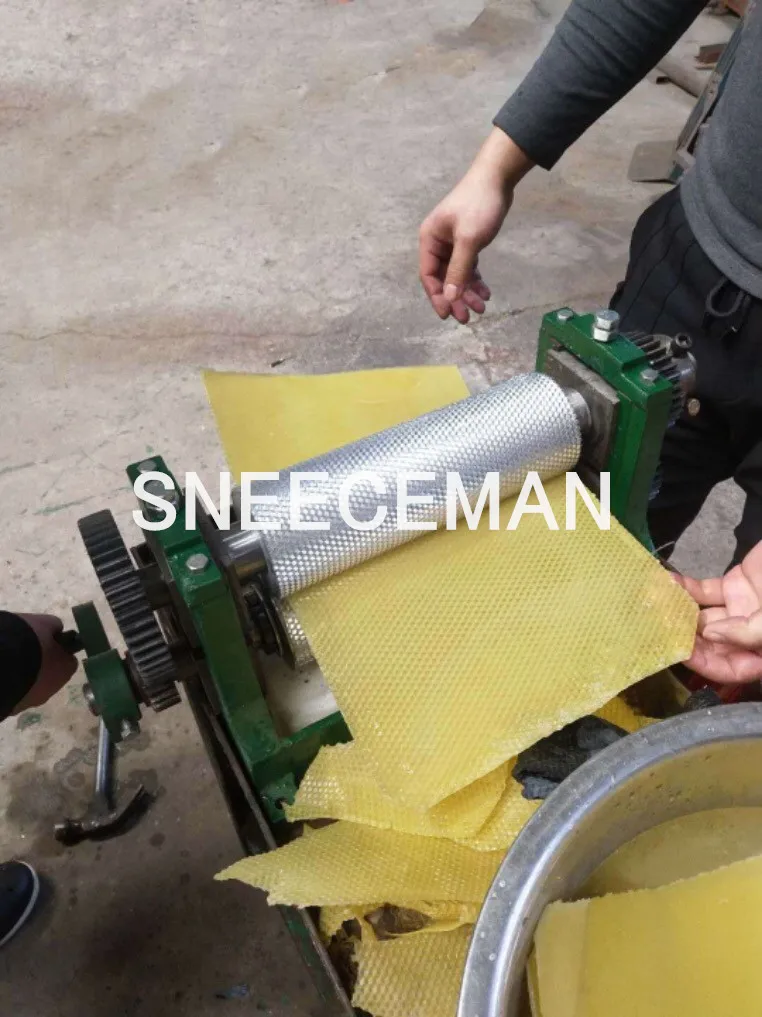 86*195mm 수동 꿀벌 왁스 파운데이션 시트 밀스 머신, 엠보싱 꿀벌 왁스 머신