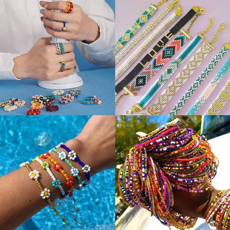 2mm 3mm Seed Bead Box Set For DIY Bracelet Jewelry Making 24 Color Small Craft Czech Beads Kit Mini Beads Accessories Wholesale