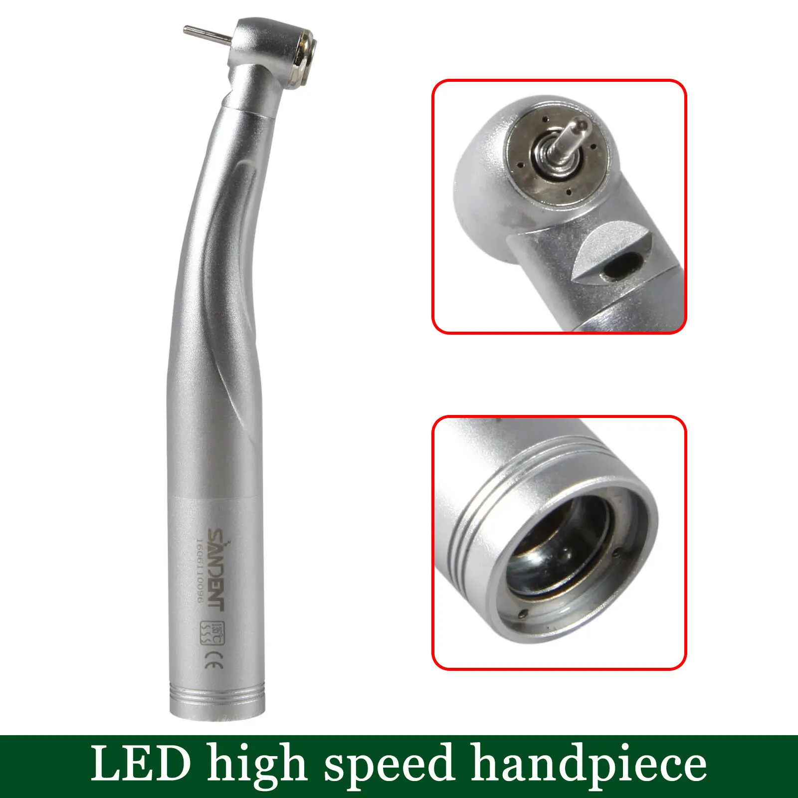 

Dental Dentista Fiber Optic High Speed LED Handpiece Standard Head Push Button Turbina Fit Multiflex Lux Quick Coupler KAVO Type