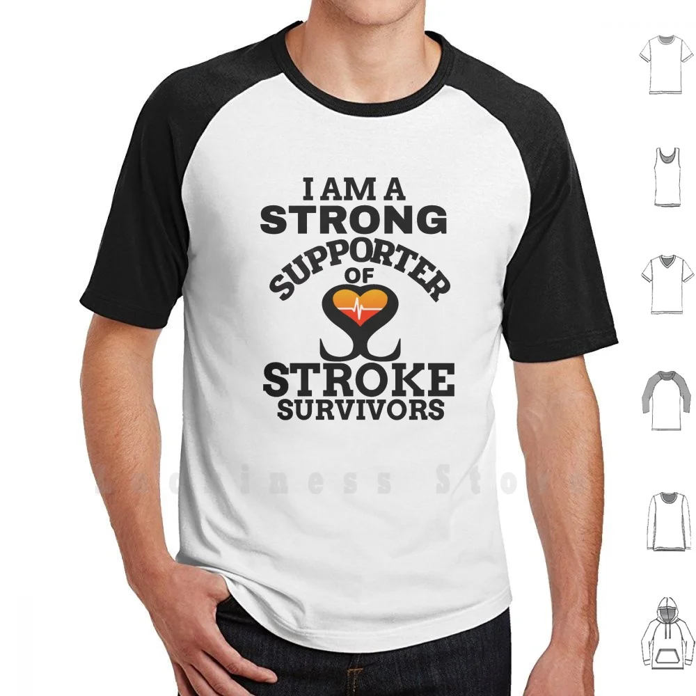 Stroke Awareness T Shirt Cotton Men DIY Print Stroke Survivor Mom Dad Son Daughter Friend Stroke Rehabilitation