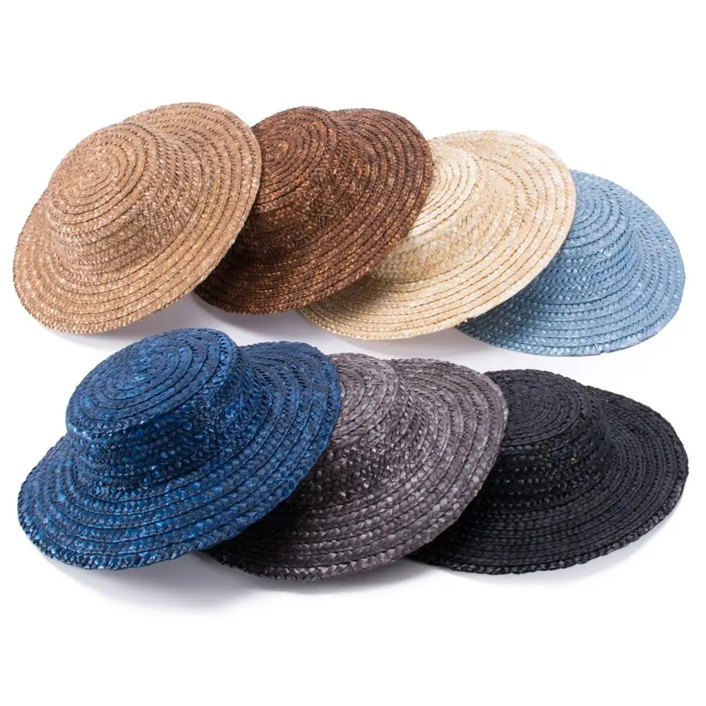 10pcs Mini Top Maize Straw Hats Craft Making Fascinator Millinery Supplies Summer Sun Custom Hats A224