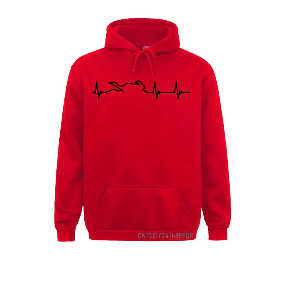 Men Pullovers Heart Electrocardiogram Of Motorcycle Race Players Winter Funny Hoodies Male Oversized Sweatshirt