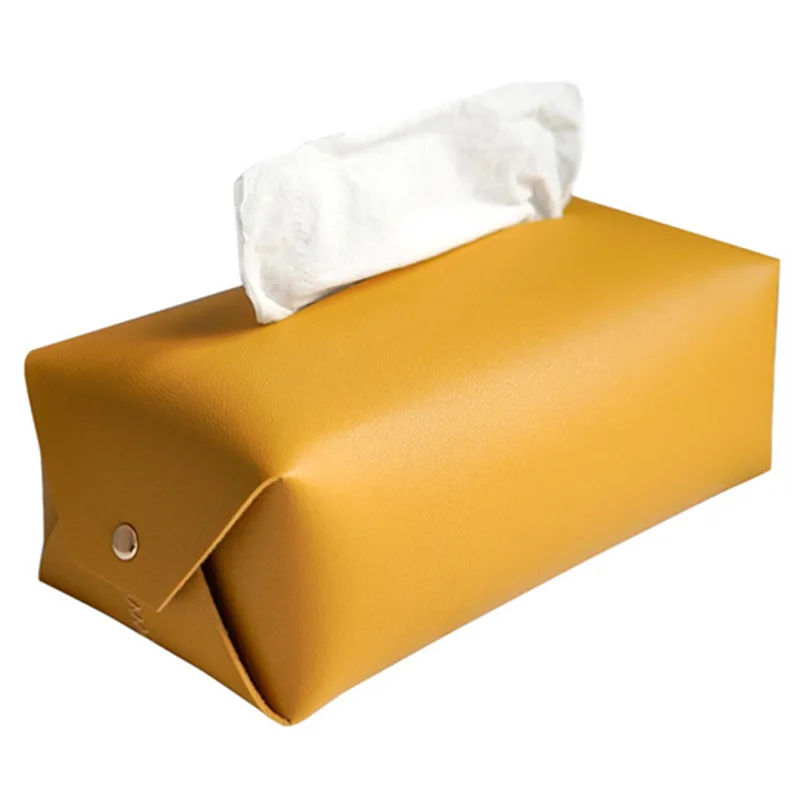 Leather Tissue Box Car Toilet Household Simple Waterproof Carton living room Decoration Bedroom Kitchen Desktop Storage Box