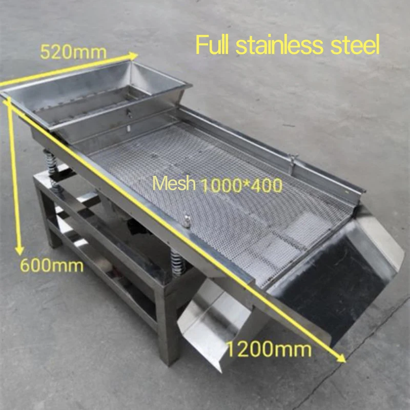 진동 스크리닝 기계 정렬 기계 스테인레스 스틸 해산물 진동 스크린 완전 자동 분리 장비