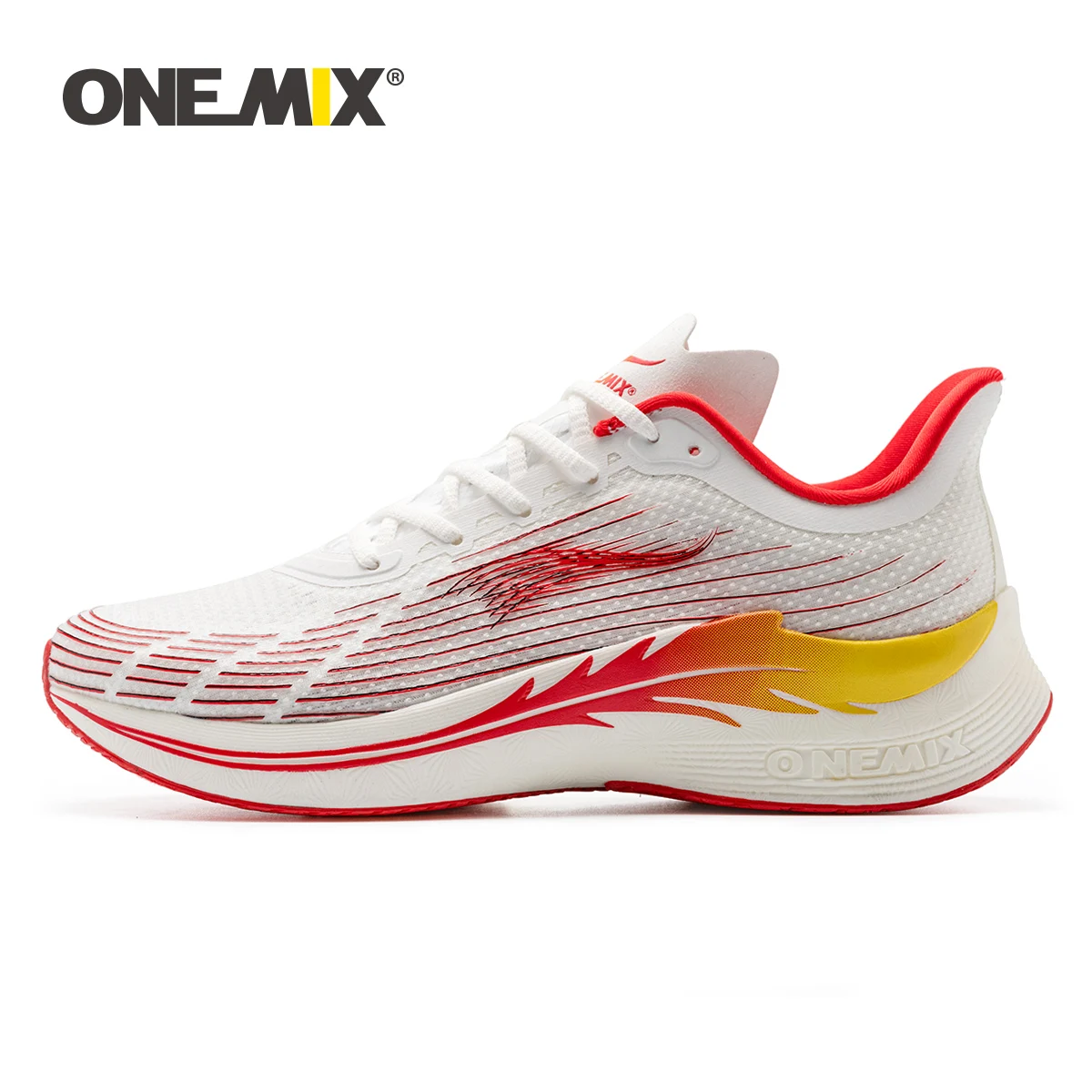 ONEMIX 2024 Unisex Running Shoes Casual Soft Comfortable Sports Walking Shoes for Outdoor Detachable Carbon Plate Male Sneakers