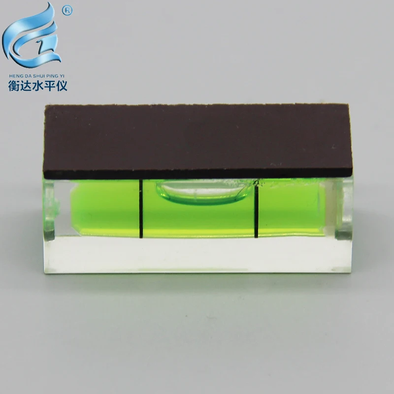 (10 pieces/batch) size 15 * 15 * 40mm magnetic frame wall level meter square level bubble portable level