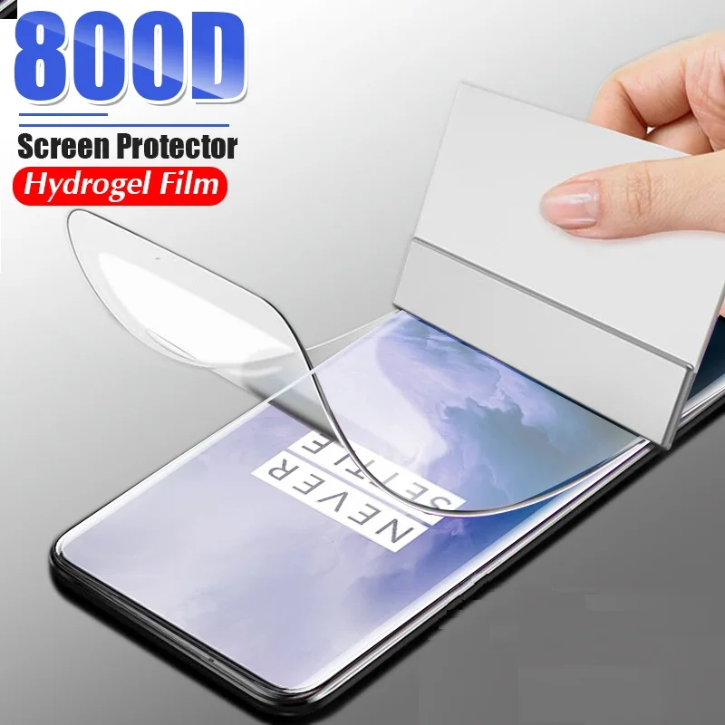 9H هيدروجيل فيلم ل OnePlus 7 7T 6 T 5T 6 5 3T 3 1 + 7 1 + 6 واقي للشاشة واحد زائد 7 OnePlus7 6 T 7T حالة وقائية فيلم