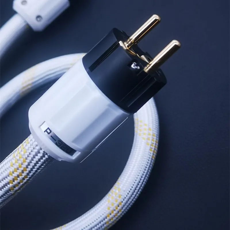 Furutech high end кабель усилителя из бескислородной меди, чистая медь Schuko евро ЕС + ИЭК АС с позолоченным штепселем кабель питания Hi-Fi 4 ㎡ * 3