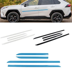 For Toyota RAV4 2019 2020 2021 2022 2023 Colorful Side Door Body Anti Scratches Molding Strips Protector Cover Trim Car Styling
