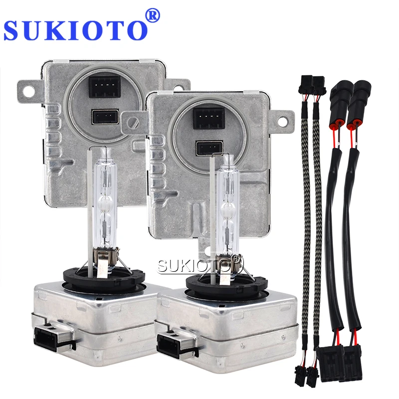 SUKIOTO JAPAN D1S D3S Bulb Xenon Headlight Kit 35W D1 HID XENON KIT 8K0941597 8K0941597C 8K0941597E For A3 A4 A5 A6 A7 A8 Q5 Q7