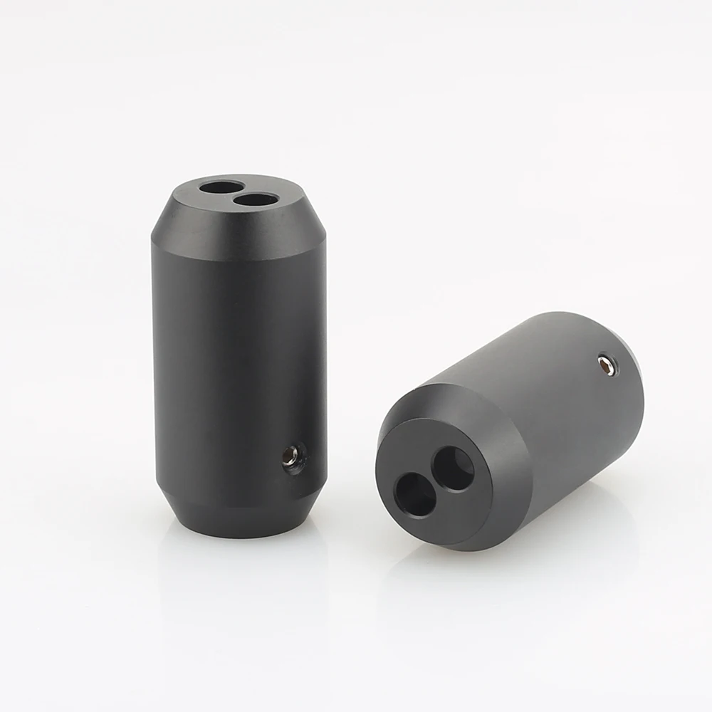 4 pezzi pantaloni Boot Y Splitter da 1 a 2 altoparlanti cavo RCA Audio connettore filo fai da te cavo altoparlante nero cavo pantaloni stivali