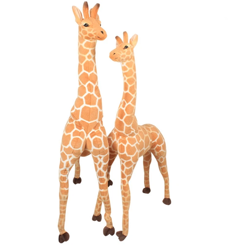 

Dorimytrader Promotions Simulation Forest Animal Giraffe Plush Toy Big Stuffed Deer for Children Gift 55inch 140cm