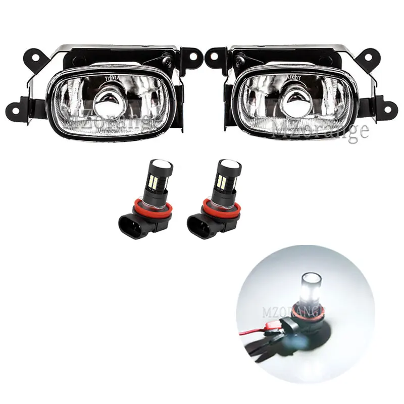 LED Fog Lights for Mitsubishi Outlander 2003 2004 2005 2006 2007 Headlights Headlight Halogen Front Bumper Fog Lamps Foglights