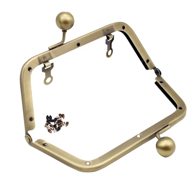 10pcs 14cm Metal Purse Frame for bag  Kiss Clasp Lock New Screw Handles Women Shoulder Accessories