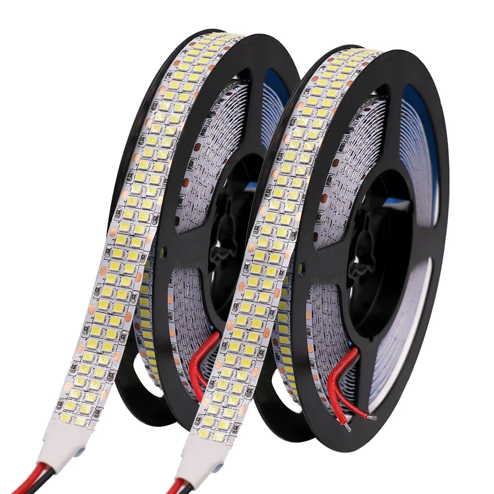 5M LED Strip 12V 24V 2835 LED Tape 120 240 480 LEDs/m Waterproof Ribbon Diode Backlight Brighter Than 3528 Flexible fita led