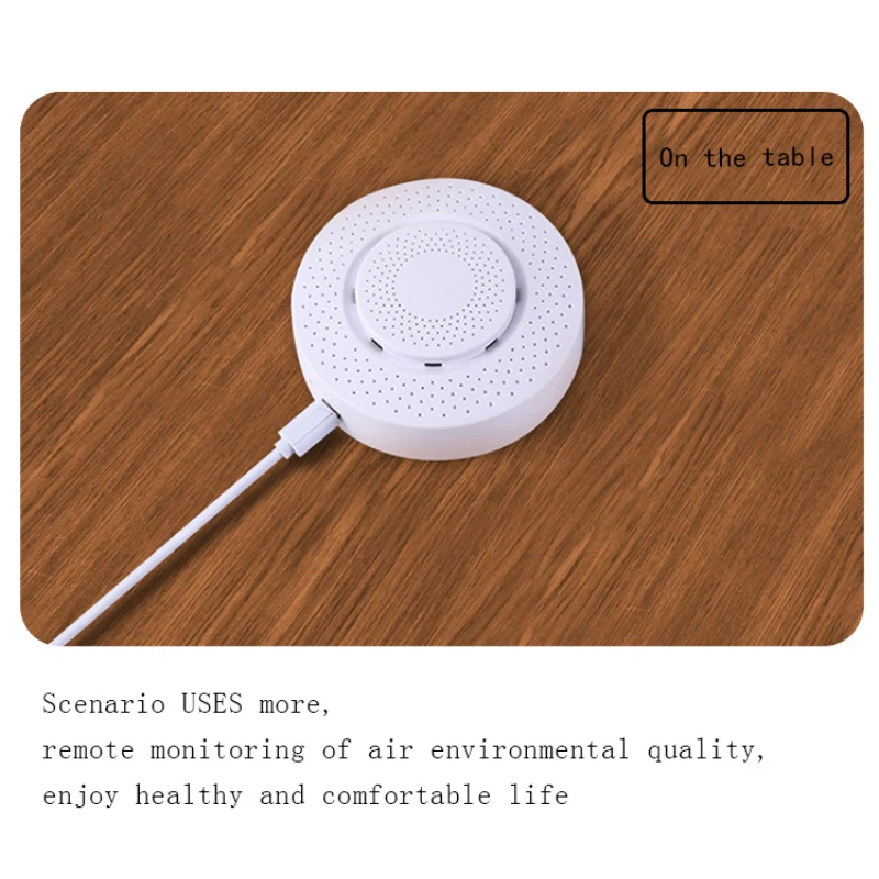 Tuya Zigbee/WiFi Air Quality Sensor Monitor Smart Air Box PM2.5 CO2 Meter Formaldehyde VOC Temperature Humidity Sensor & Gateway