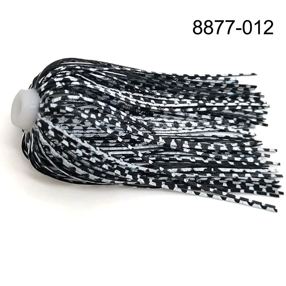 5 teile/los 88 Stränge 70mm Silica gel Röcke Elastische loch Regenschirm röcke Angeln Zubehör Buzzbaits Spinner Buzz Köder – Detail 9