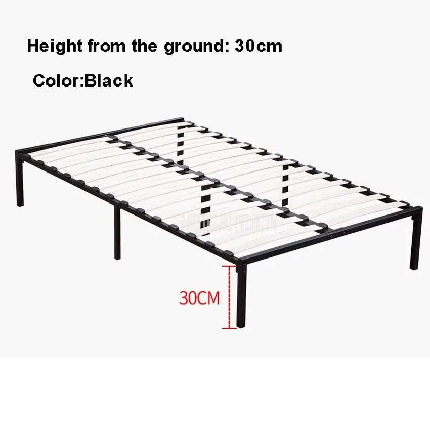 1.8*2m żelaza metalowa rama łóżka Bedstead prosty demontaż wynajem pokój drewna wiersz Bedstead dla domu/hotelu/pojedyncze dormitorium apartament