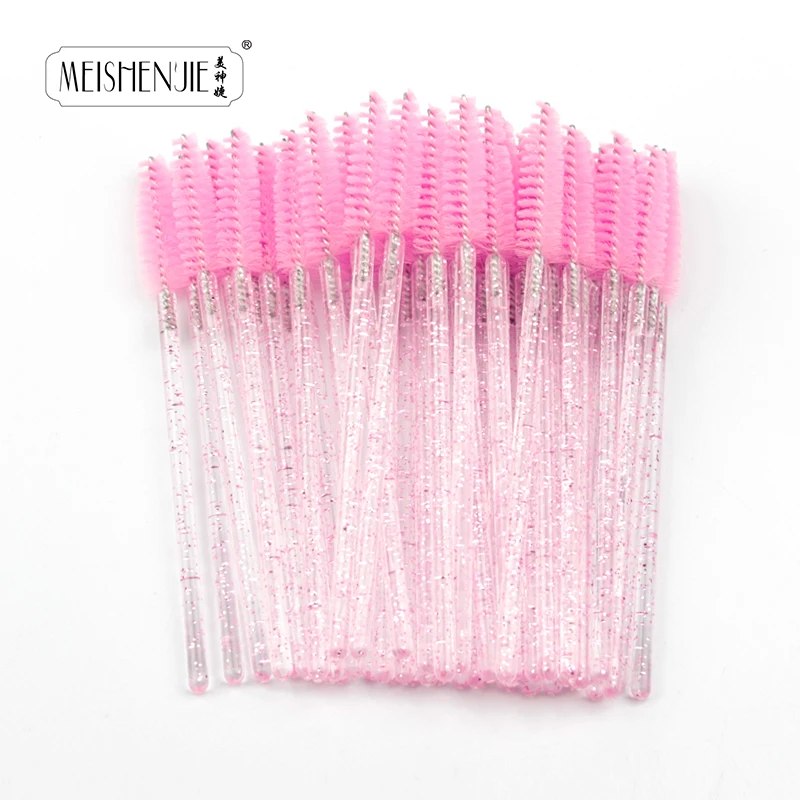 5-50PCS Crystal Eyelashes Brush Comb Eye Lashes Extension Mascara Wands Makeup Professional Makeup Beauty Tool Eye Lashes Brush