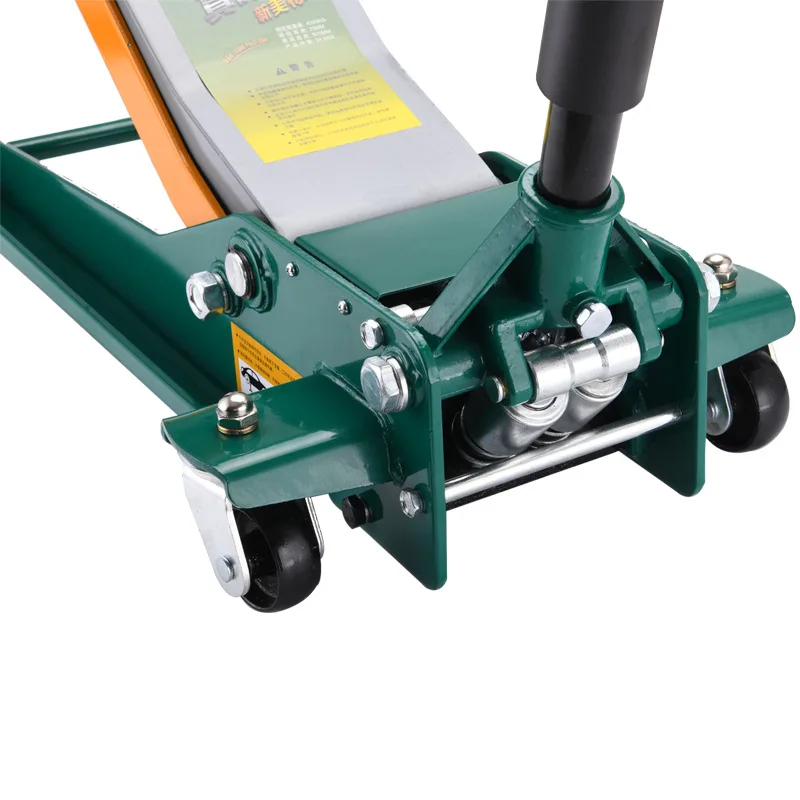 Presa portatile per pneumatici per riparazione auto con presa orizzontale ultra bassa a doppia pompa idraulica 4T manuale