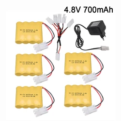 4.8v Ni-cd Battery and Charger For Rc toys Cars Tanks Robots Boats Guns 4* AA 700mah 4.8v Rechargeable Battery Pack tiang