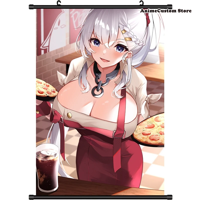 Anime HMS fashul-come Lane Cosplay Sexy Girl HD Wall Scroll Roll pittura Poster Hang Poster Home Decor da collezione Decor regalo