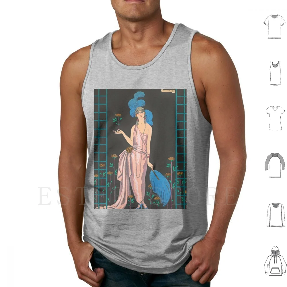 Vintage George Gazette Du Bon Ton 1922 Fine Art Tank Tops Vest Sleeveless Vintage Art Fashion Fashion Fashion Painter