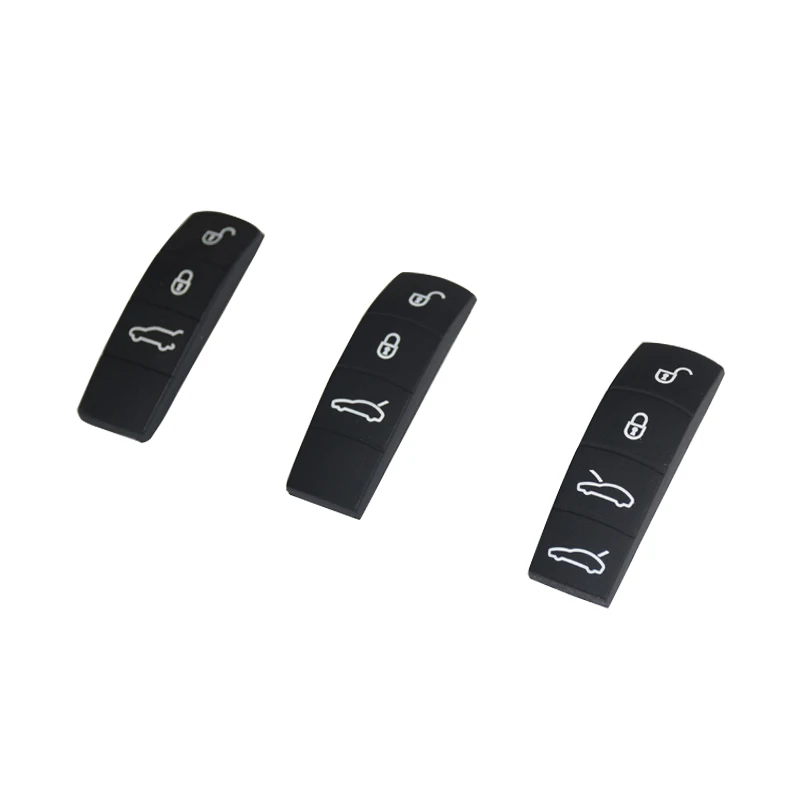 3/4 del Silicone di Chiave Dell\'automobile Pulsante di Ricambio Pad Per Porsche Cayenne Macan 911 Cayman Panamera 2011-2016 Accessori Auto