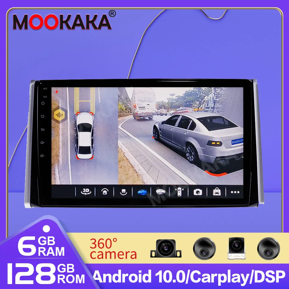 Android10.0 screen Car Multimedia player 128GB For Toyota RAV4 2018 -2020 BT video stereo Android GPS navi head unit auto stereo