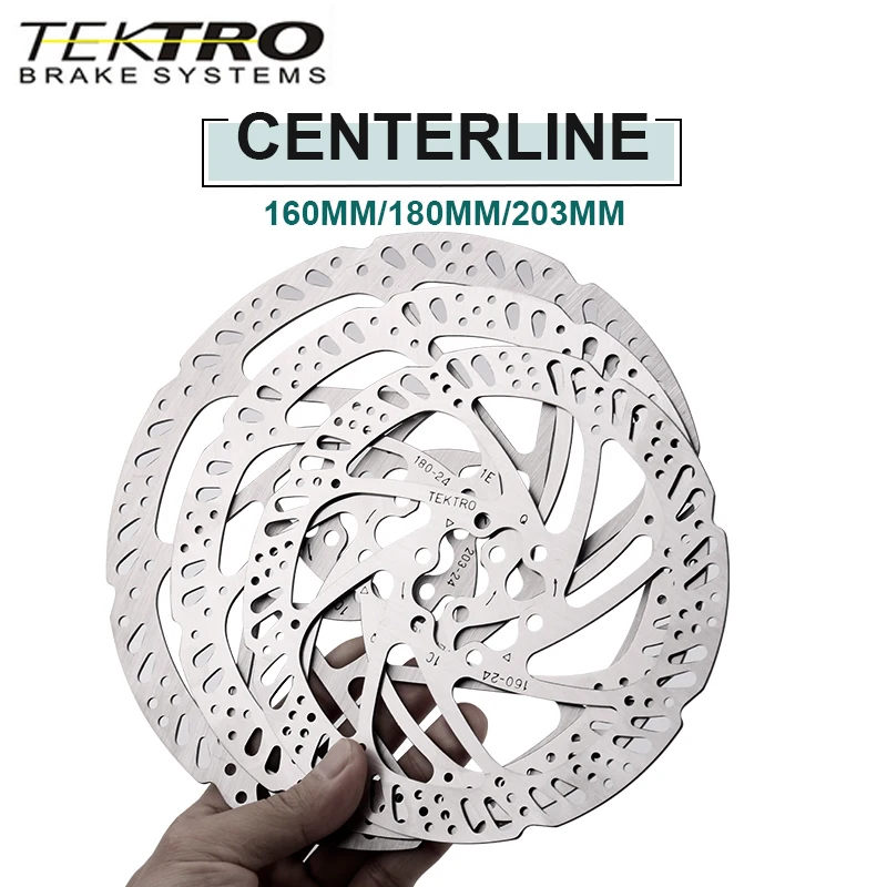 TEKTRO DH Bike Rotor 160/180/203mm Mountain Bicycle Disc Brake Rotors MTB Brakes Pad E10.11 for Shimano MT200/M355/M395/M415