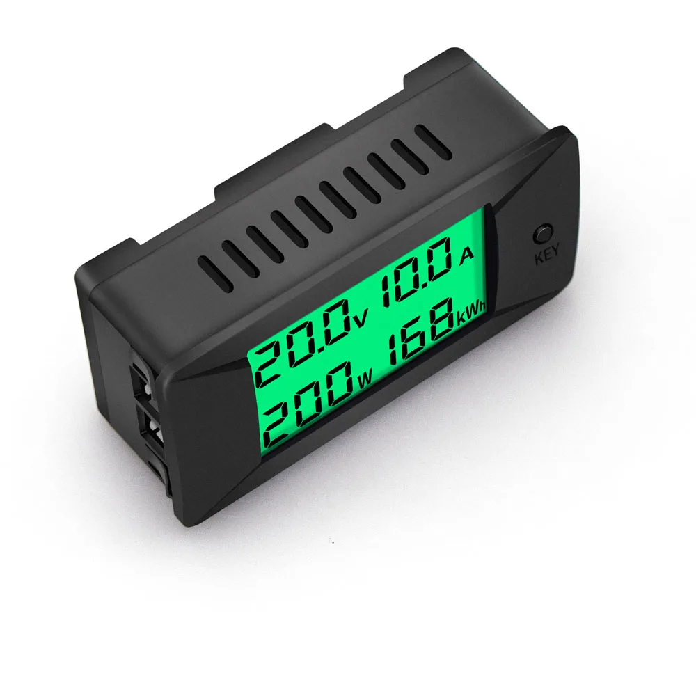 4IN1 DC Цифровой Измеритель постоянного тока 0 ~ 300V ± 50A 100A 200A 300A Voltmter Амперметр Мощность электрической энергии заряда-разряда тестер 12V Мощность