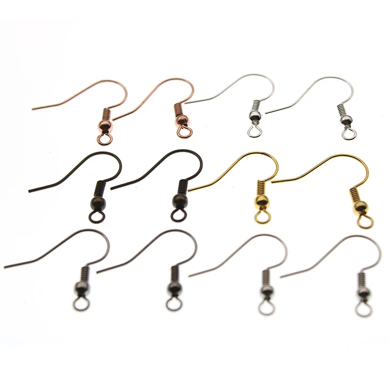 50pcs 18x19mm Brass DIY Earring Jewelry Findings Earrings Clasps Hooks Fittings DIY Jewelry Making Accessories Hooks Ear wire