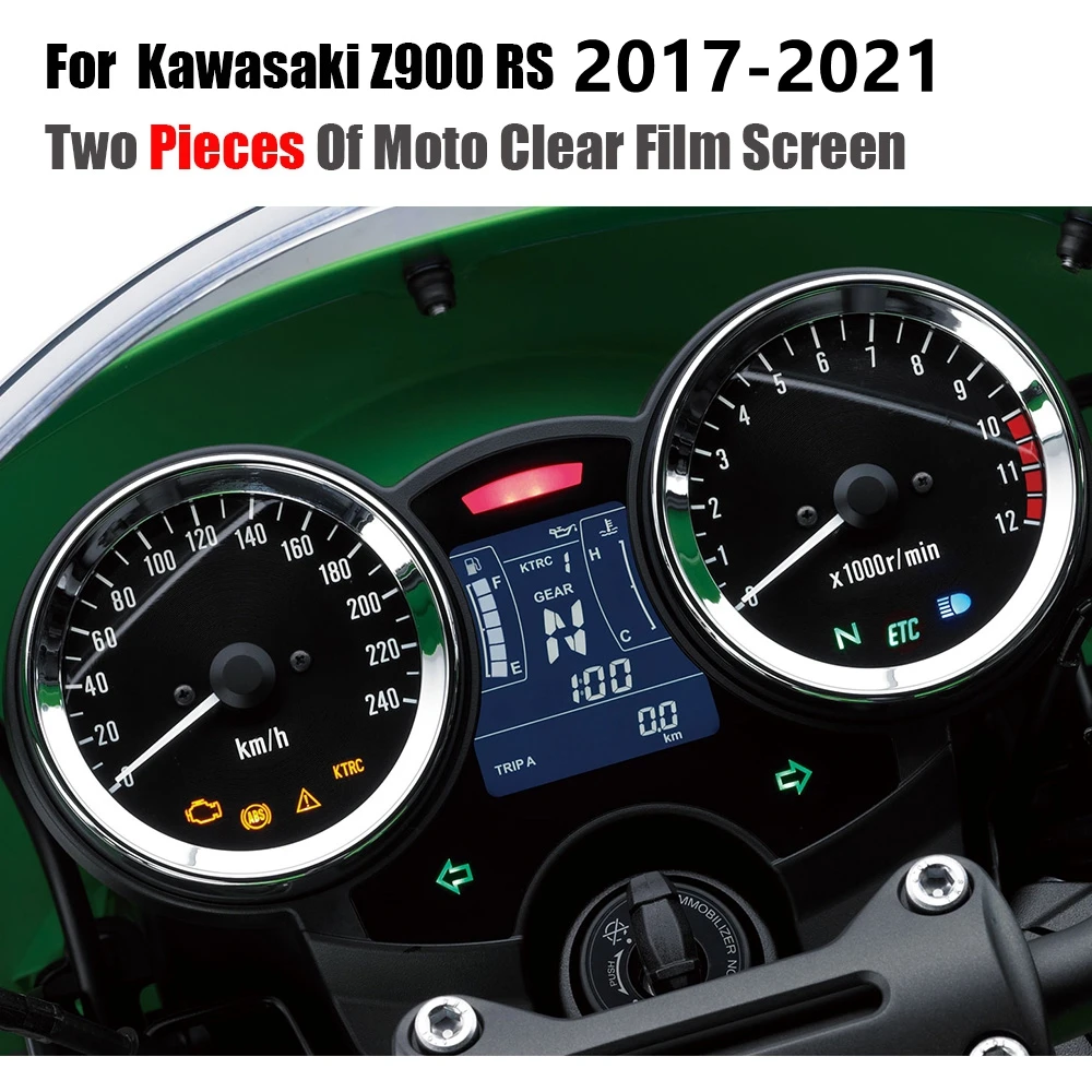 Motorcycle Cluster Scratch Protection Film Screen Protector Speedo For Kawasaki Z900RS 2017-2024 Z900 RS