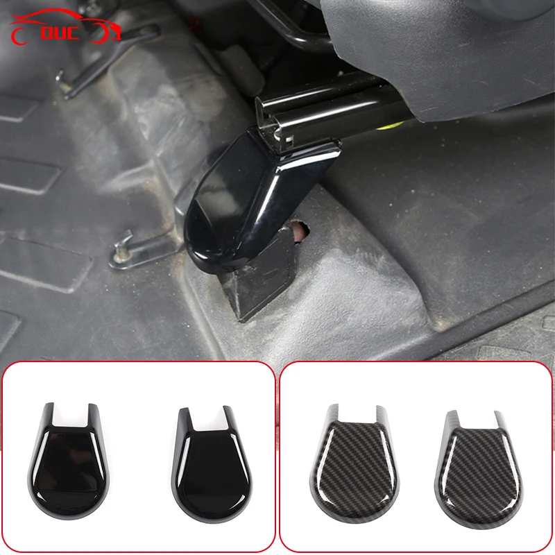 

ABS Carbon Fiber Car Part Seat Foot Screw Protection Cap Decoration Cover For Toyota FJ Cruiser 2007-2021 Interior Accessories