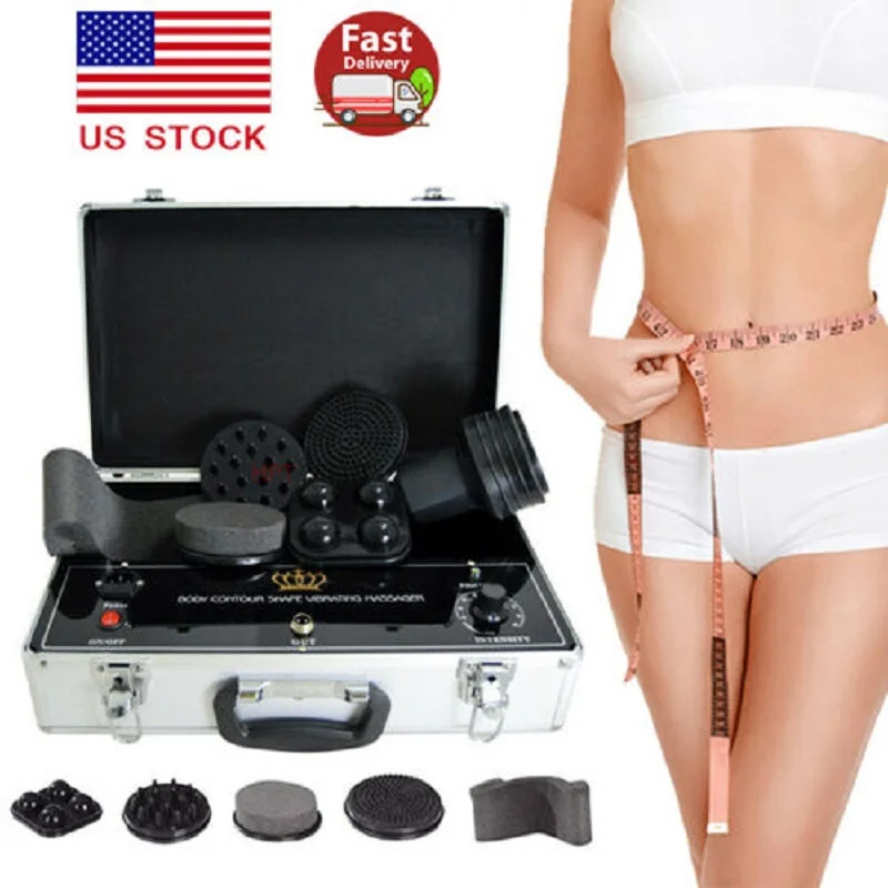 

Portable G5 Back Massager Vibrator Electric Body Massage Slimming Vibration Machine for Home Use Weight Loss Massager 6 Probe