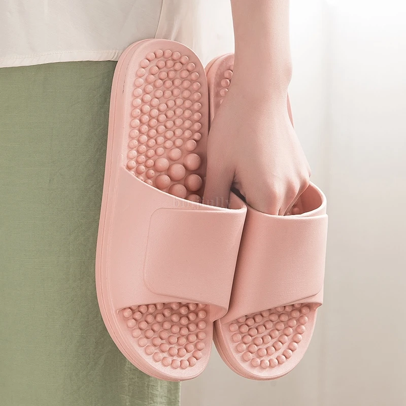 Massage Slipper Female Summer Acupoint Foot Therapy Shoe Indoor Home Soft Bottom Bathroom Anti-Slip Foot Bottom Massager