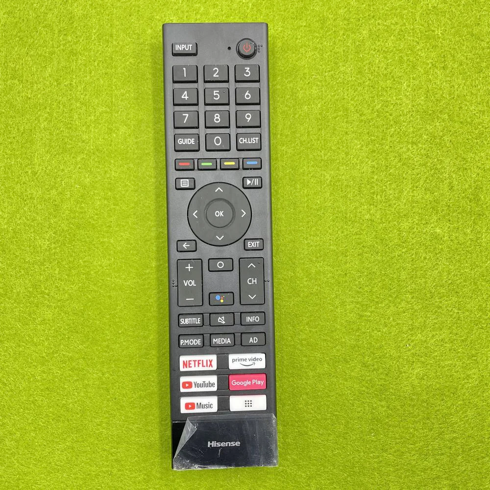 Mando a distancia Bluetooth Original usado para tv led Hisense con netflix, google play, YouTube, okko, rakuten tv