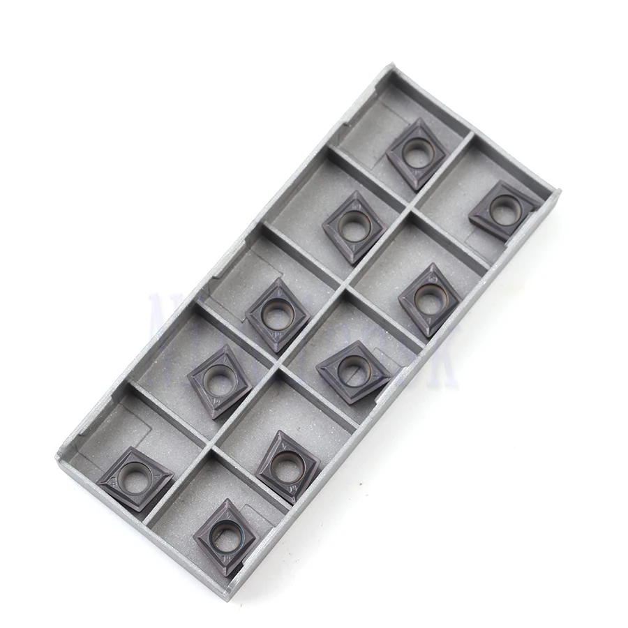 10 Chiếc CCMT060204 SM IC907 IC908 Carbide Chèn Nội Bộ Dụng Cụ Xoay Lưỡi Dao CCMT 060204 Tiện Bằng Máy CNC Cắt Kim Loại Dụng Cụ