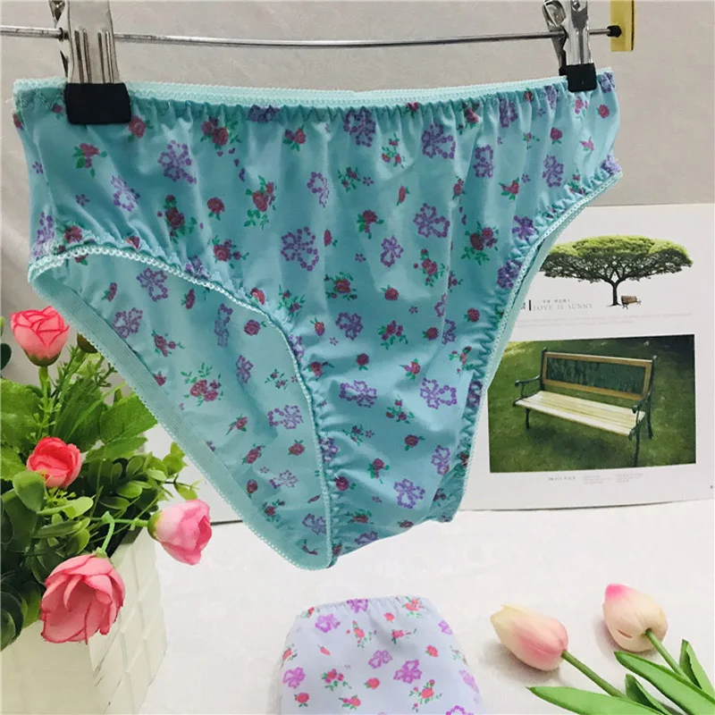 

Men's cross-dressing high-elastic swimsuit fabric fashion sexy printing meter men's briefs gay underwear