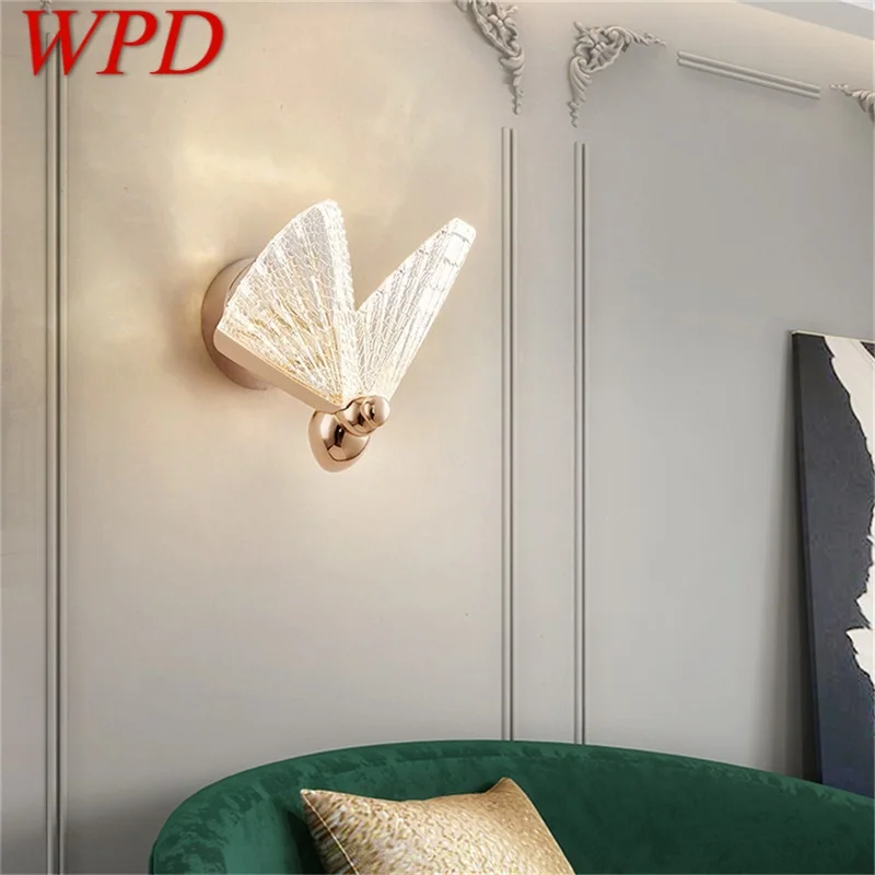 

WPD Nordic Creative Butterfly Wall Lights Sconces Modern LED Lamps Fixtures Decorative for Home