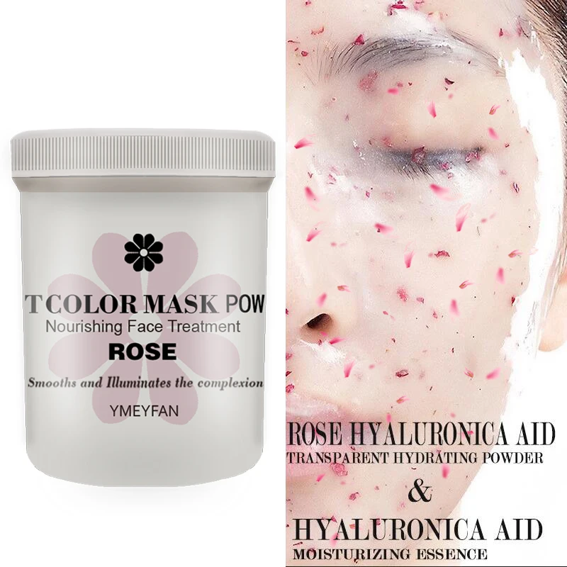 YMEYFAN Wholesale DIY SPA Beauty Salon Home Use Whitening Rose Gold Peel Off Facial Soft Hydro Jelly Mask Powder 500G