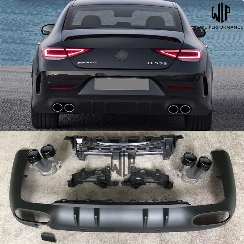 

Cls300 Cls53 Amg Style Car Body Kit Stainless Steel Exhaust Pipe Pp Rear Bumper Diffuser For Benz W257 Cls300 Cls53 2020