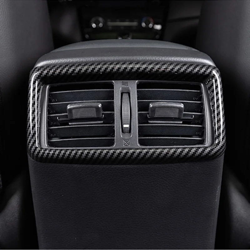 For Nissan X-Trail XTrail T32 Rogue 2014-2020 Front Rear Air conditioning Outlet Vent Cover Trim Carbon Fiber Car Accessories