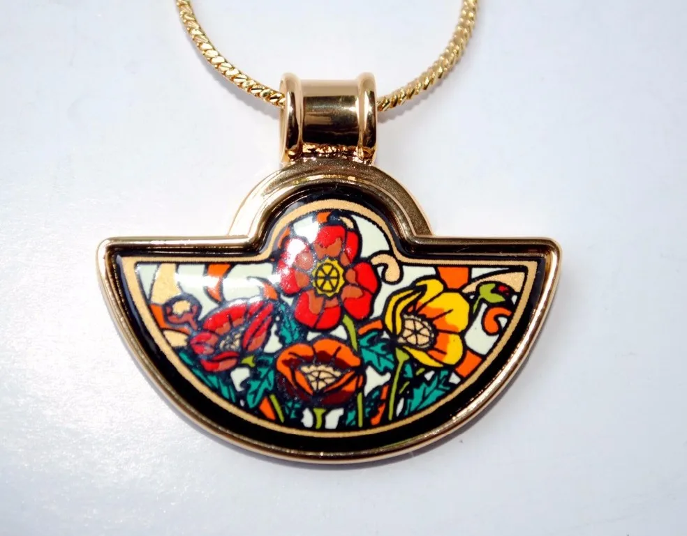 

Enamel Pendant European and American style cloisonne process