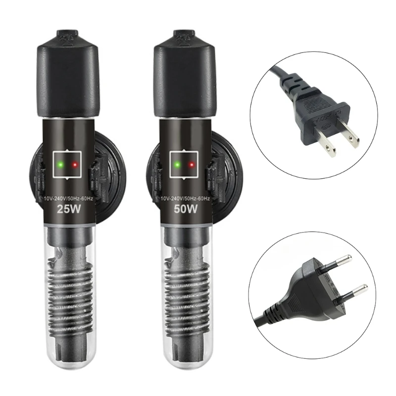 25W 50W Aquarium Heater Constant Temperature Warmer Fish Tank Turtle Submersible Thermometer Quartz Tube with Suction Cup Explos
